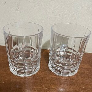 Two low ball glasses